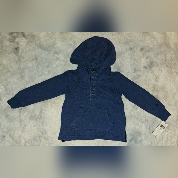 Ralph Lauren Toddler Boys Cotton Terry Hoodie NWT 3T - Picture 4 of 11